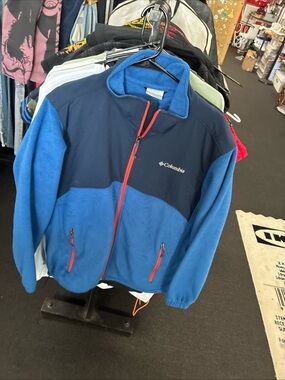 Columbia WM3220 Mens Full Zip Fleece Jacket Size L Rare Pre Owned Used
